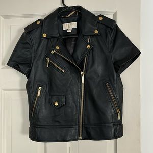 Black Leather Biker Jacket